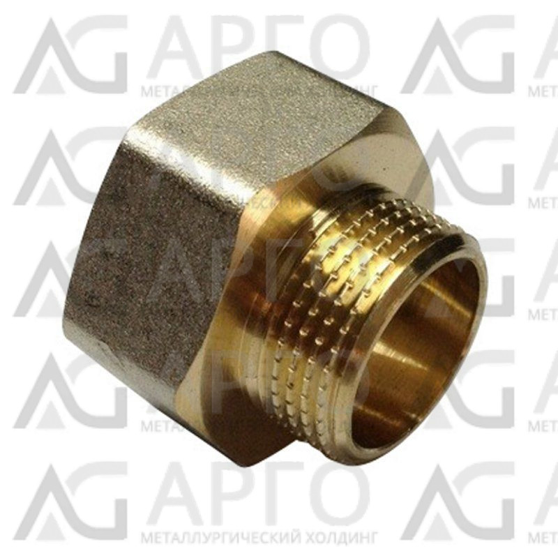 Муфта латунная никелированная 25х20 купить в Москве | АРГО